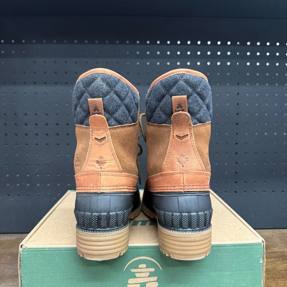 New W Box! Women's Kamik Sienna Mid Cognac Brown Waterproof Winter Boots Size 11 - Picture 4 of 5